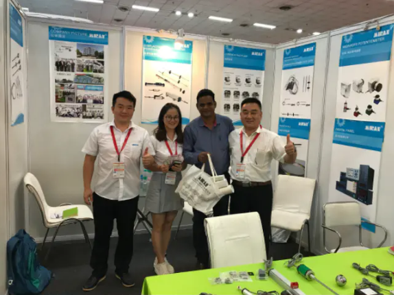 我司2017年印度展会业已圆满完成，位移传感器，电子尺