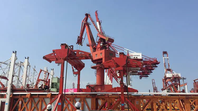 MPS拉绳位移传感器在龙门架等起重设备的应用