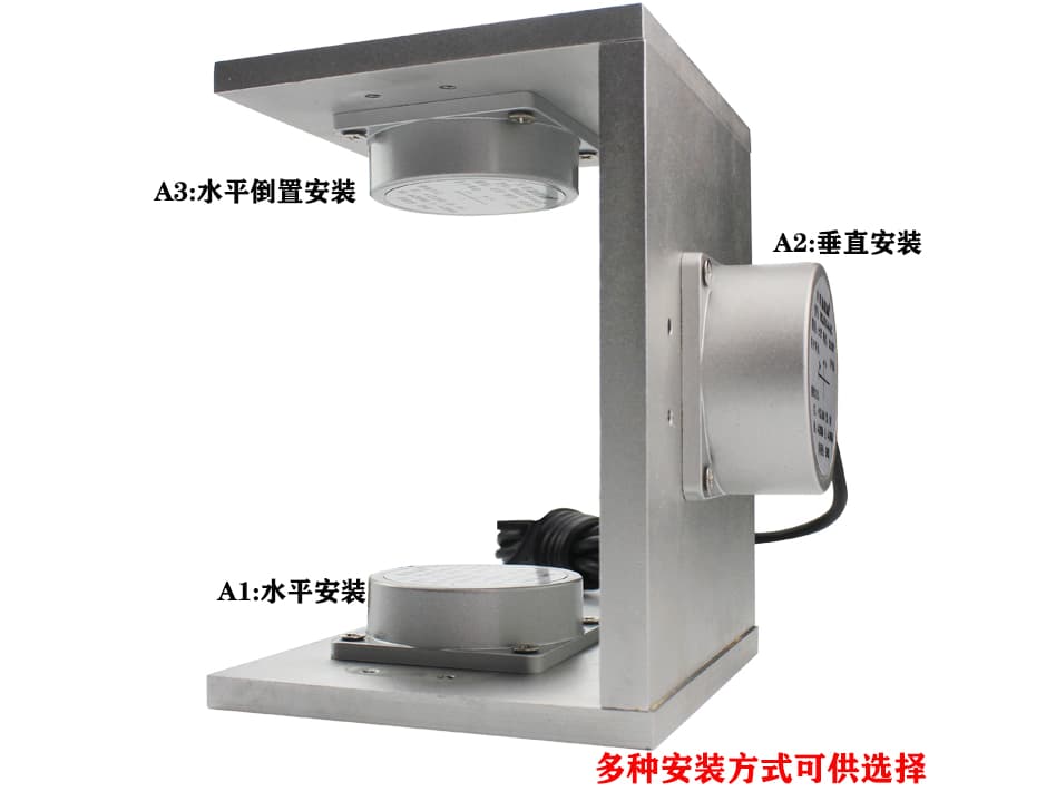 倾角传感器安装示意图